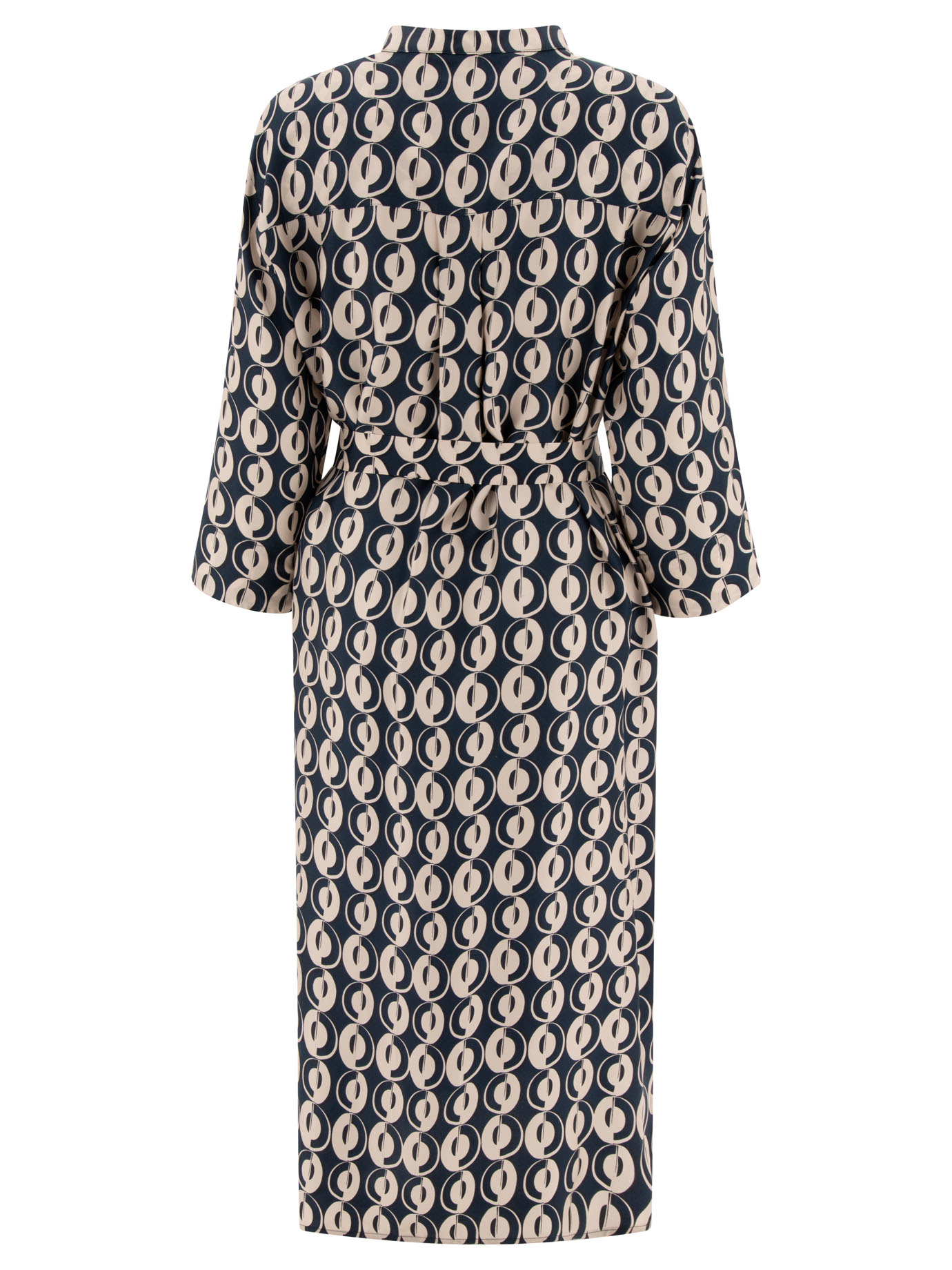 MAX MARA TIMELESS Blue Timesilk printed silk dress